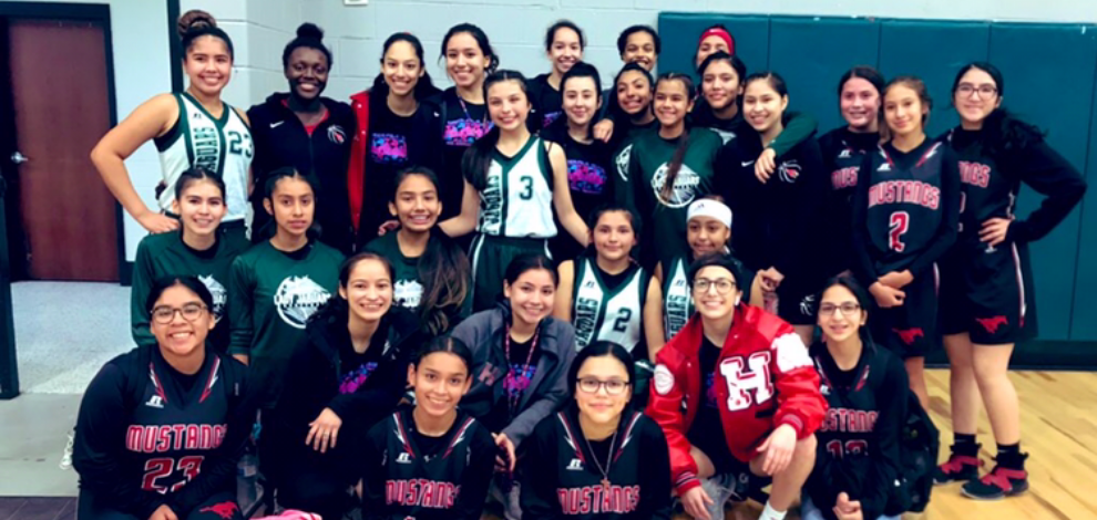 Lady Cardinal Basketball Supported Gutierrez MS vs Vernon MS Game