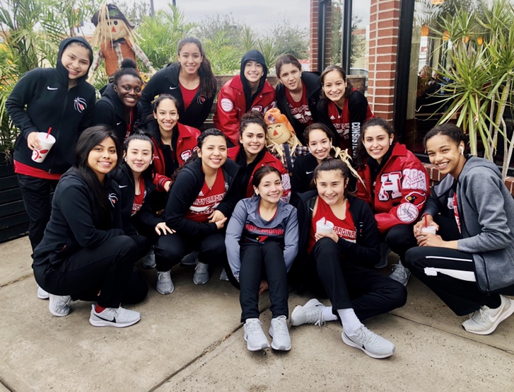 Lady Cardinals Team Bonding during MID Valley Classic Tournament